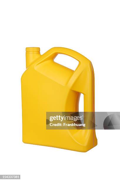 canister with machine oil on white background - gallon stock pictures, royalty-free photos & images