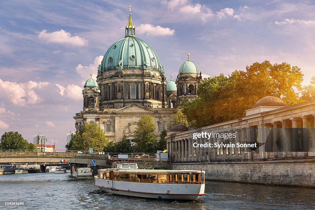 Berlin, A tour boat on the Spree River