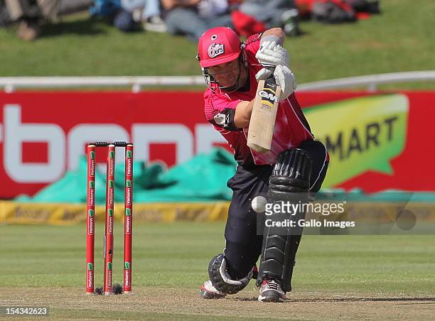 Shane Watson of the Sydney Sixers during the Karbonn Smart CLT20 match between bizbub Highveld Lions and Sydney Sixers at Sahara Park Newlands on...