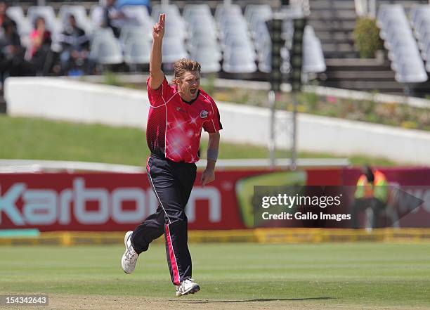 Shane Watson of the Sydney Sixers during the Karbonn Smart CLT20 match between bizbub Highveld Lions and Sydney Sixers at Sahara Park Newlands on...