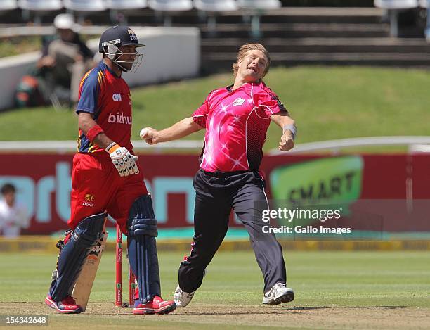 Shane Watson of the Sydney Sixers during the Karbonn Smart CLT20 match between bizbub Highveld Lions and Sydney Sixers at Sahara Park Newlands on...