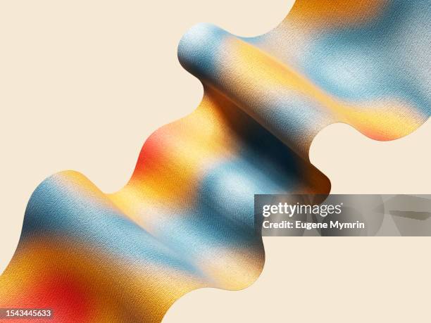 3d wave pattern background. abstract twisted ribbon - stoff muster stock-fotos und bilder