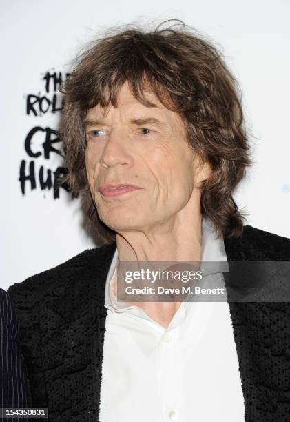 Mick Jagger attends the Gala Premiere of 'Crossfire Hurricane' during the 56th BFI London Film Festival at Odeon Leicester Square on October 18, 2012...