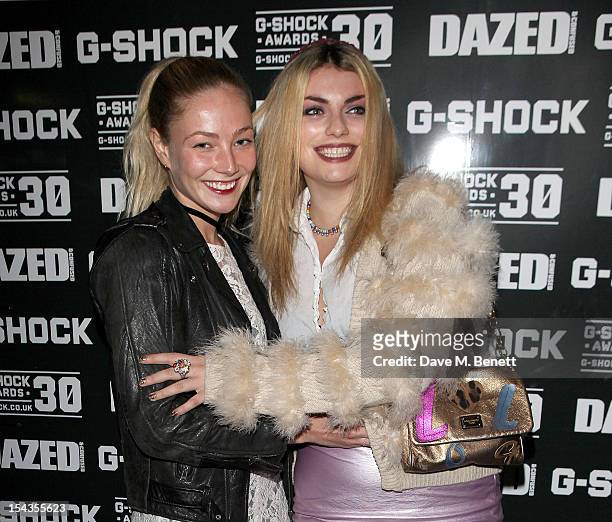 Clara Paget and Lola Lennox arrive as Dazed & Confused present the Casio G-Shock 30th Anniversary Awards at the London Film Museum in Covent Garden...