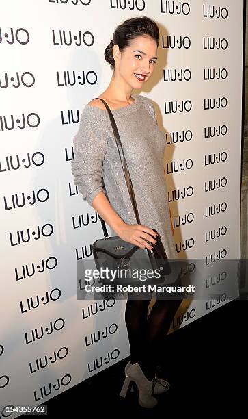 Cristina Brondo attends the Liu Jo flagship store opening on October 18, 2012 in Barcelona, Spain.