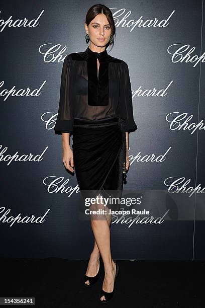 Catrinel Marlon attends Chopard Store Opening on October 18, 2012 in Milan, Italy.