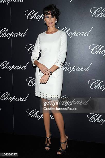 Anna Valle attends Chopard Store Opening on October 18, 2012 in Milan, Italy.