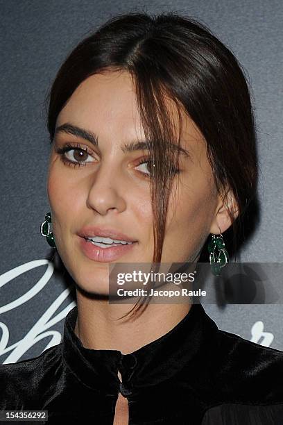 Catrinel Marlon attends Chopard Store Opening on October 18, 2012 in Milan, Italy.