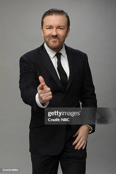 69th ANNUAL GOLDEN GLOBE AWARDS -- Pictured: Host Ricky Gervais --