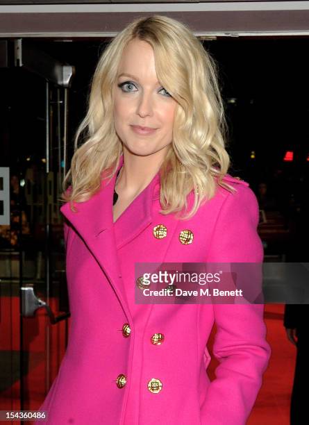 Lauren Laverne attends the Gala Premiere of 'Crossfire Hurricane' during the 56th BFI London Film Festival at Odeon Leicester Square on October 18,...