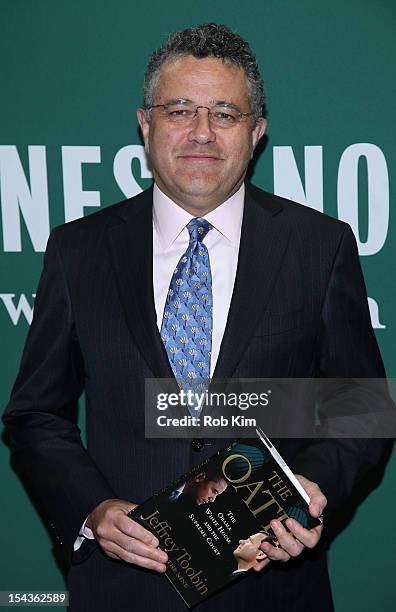 Jeffrey Toobin visits Barnes & Noble Union Square to promote his new book "The Oath: The Obama White House And The Supreme Court" on October 18, 2012...