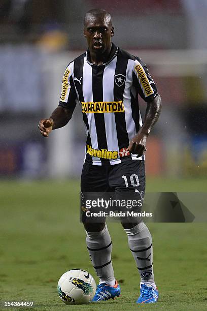 Seedorf of Botafogo in action during a match between Botafogo and Vasco as part of the Brazilian Championship Serie A at Engenhao stadium on October...