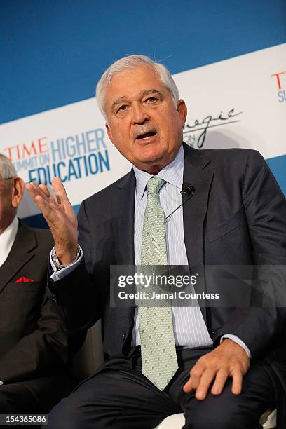Former CEO and Chairman of the Board at IBM Louis V. Gerstner Jr. Speaks during the "All Hands on Deck: Perspectives from Higher Education,...