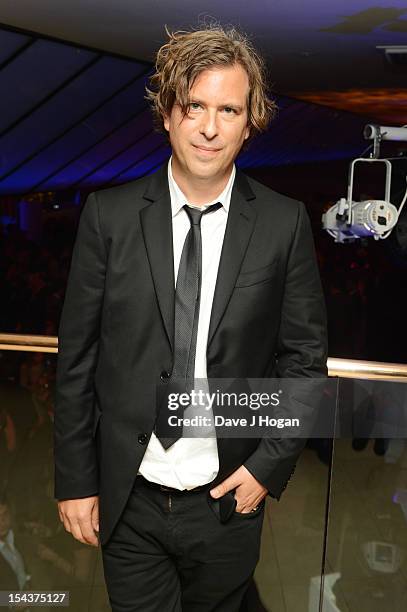 Brett Morgen attends the premiere afterparty of 'Crossfire Hurricane' during the 56th BFI London Film Festival at Quaglinos on October 18, 2012 in...