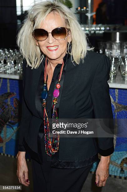 Annie Nightingale attends the premiere afterparty of 'Crossfire Hurricane' during the 56th BFI London Film Festival at Quaglinos on October 18, 2012...