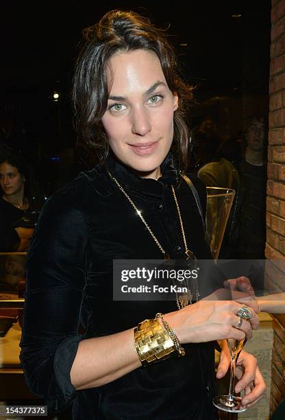 Actress Julie Fournier attends the 'UGG Australia' Store Opening in Le Marais on October 18, 2012 in Paris, France.