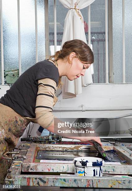 Studio Screenprint Screen Printing Studio Photos and Premium High Res Pictures - Getty Images