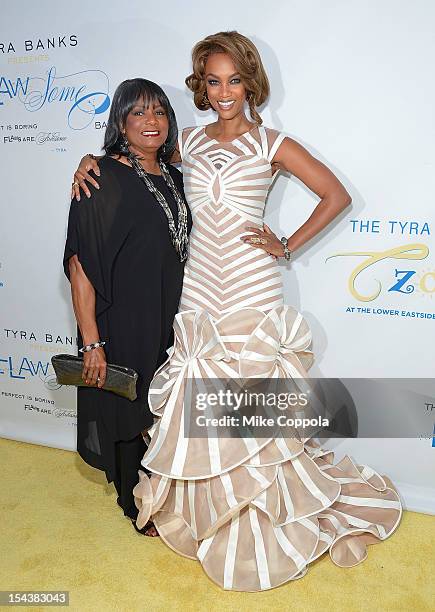 Carolyn London and model/daughter Tyra Banks attend The Flawsome Ball For The Tyra Banks TZONE at Capitale on October 18, 2012 in New York City.