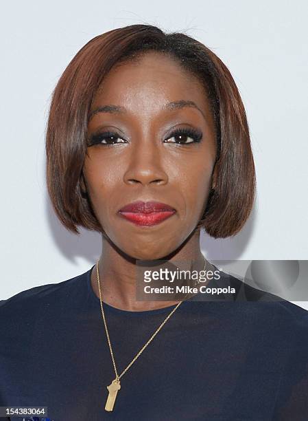 Singer Estelle attends The Flawsome Ball For The Tyra Banks TZONE at Capitale on October 18, 2012 in New York City.