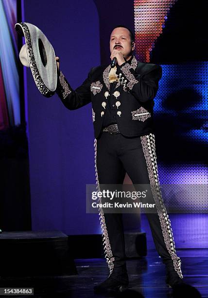 Singer Pepe Aguilar performs at the Billboard Mexican Music Awards presented by State Farm on October 18, 2012 in Los Angeles, California.