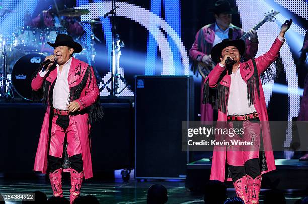 Banda Machos performs at the Billboard Mexican Music Awards presented by State Farm on October 18, 2012 in Los Angeles, California.