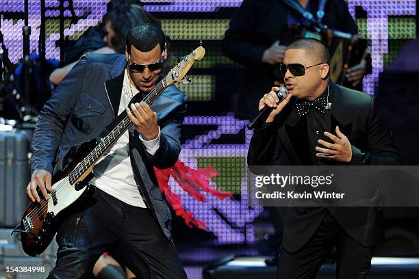 Singer Larry Hernandez performs at the Billboard Mexican Music Awards presented by State Farm on October 18, 2012 in Los Angeles, California.