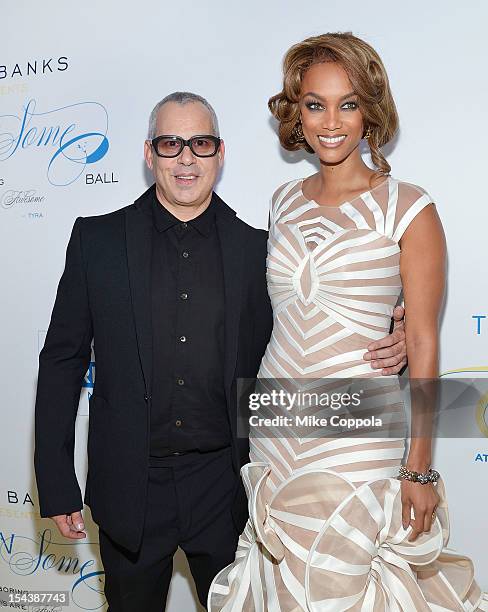 Ricky Kenig and Tyra Banks attend The Flawsome Ball For The Tyra Banks TZONE at Capitale on October 18, 2012 in New York City.