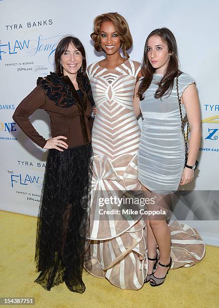 Nancy Josephson and model/media personality Tyra Banks attend The Flawsome Ball For The Tyra Banks TZONE at Capitale on October 18, 2012 in New York...