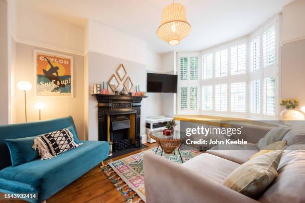 property interiors - sofa bed stock pictures, royalty-free photos & images