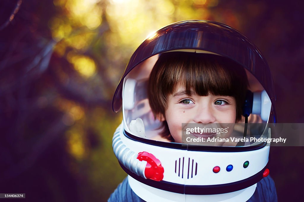 Boy in helmet