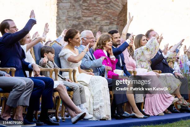 Prince Daniel of Sweden, Princess Estelle of Sweden, Prince Oscar of Sweden, Crown Princess Victoria, King Carl Gustaf, Queen Silvia of Sweden,...