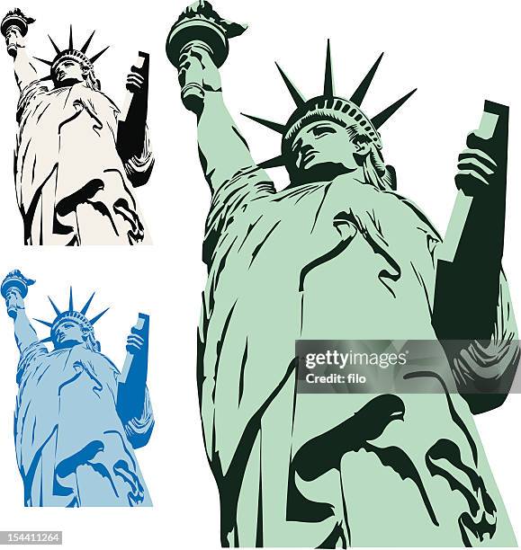 illustrations, cliparts, dessins animés et icônes de état de la liberté - statue de la liberté