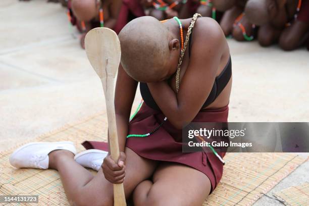 Participants during the initiation ceremony celebrations in Moletjie Moshate on July 14, 2023 in Polokwane , South Africa. The weekend marked the...