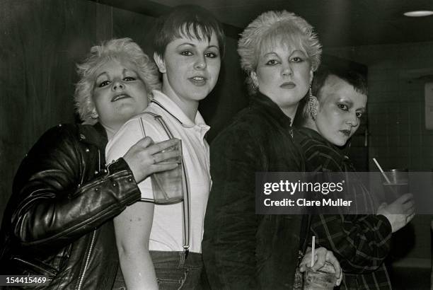 1st JANUARY: Female punks pose in Brighton, England in 1979.