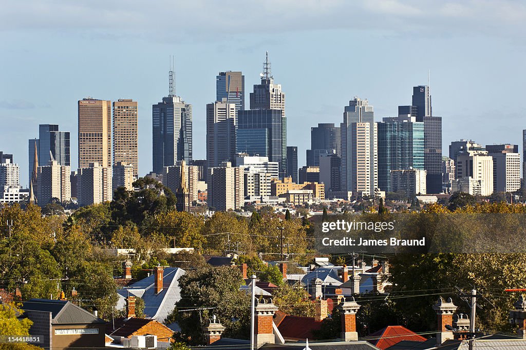 Melbourne CBD from Northcote