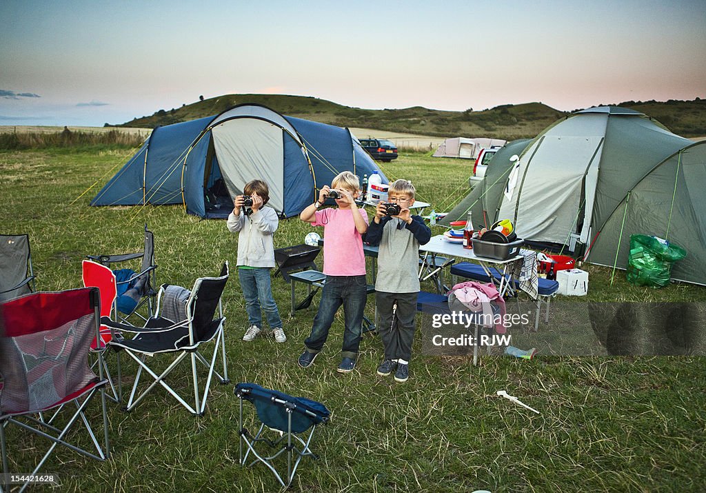 Boys Taking Photo