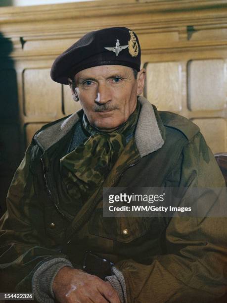 Field Marshal Sir Bernard Montgomery Portrait of Field Marshal Sir Bernard Montgomery on his appointment as Colonel Commandant of the Parachute...