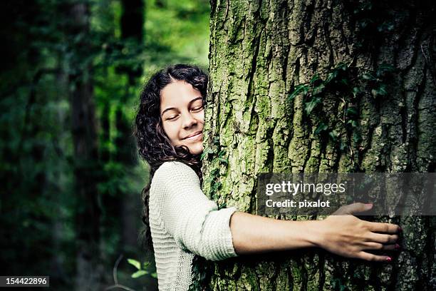 nature girl - embracing nature stock pictures, royalty-free photos & images