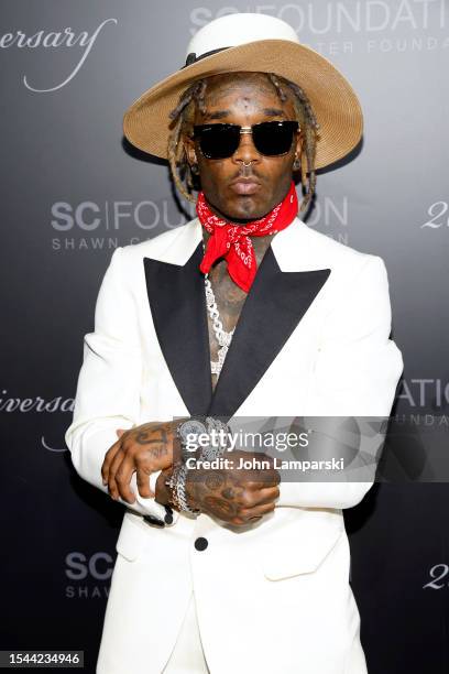 Lil Uzi Vert attends the Shawn Carter Foundation 20th Anniversary Black Tie Gala at Pier 60 on July 14, 2023 in New York City.