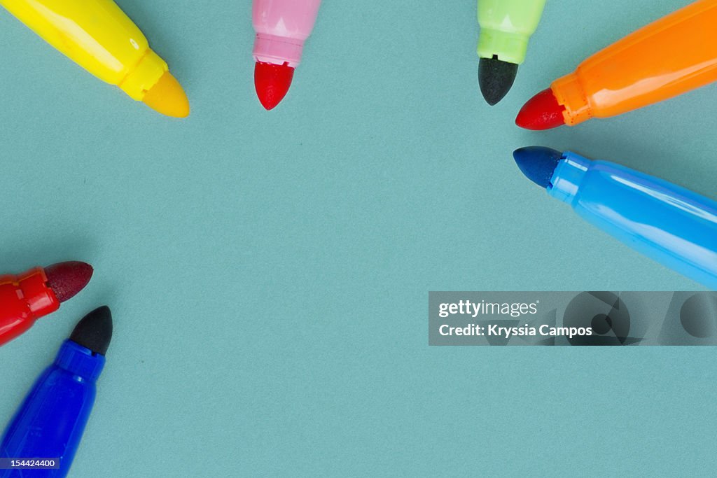 Back to school felt-tip pens