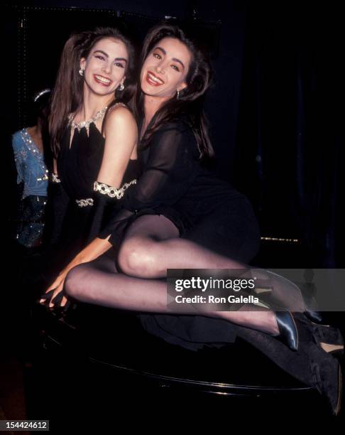 Singer Lori Elle and Robie LaMorte attending "Party for Prince" on October 15, 1991 at Tattoo Club in New York City, New York.