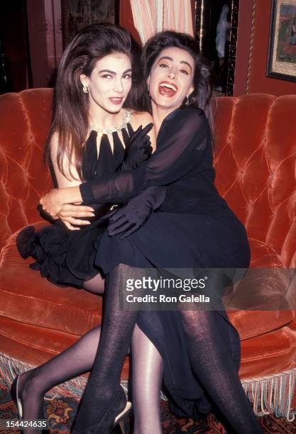 Singer Lori Elle and Robie LaMorte attending "Party for Prince" on October 15, 1991 at Tattoo Club in New York City, New York.