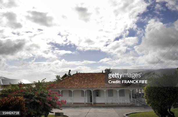 Vue de la maison d'Aimé Césaire, prise le 15 avril 2008 à Fort-De-France. Le poète martiniquais Aimé Cesaire, 94 ans, chantre du célèbre concept de...