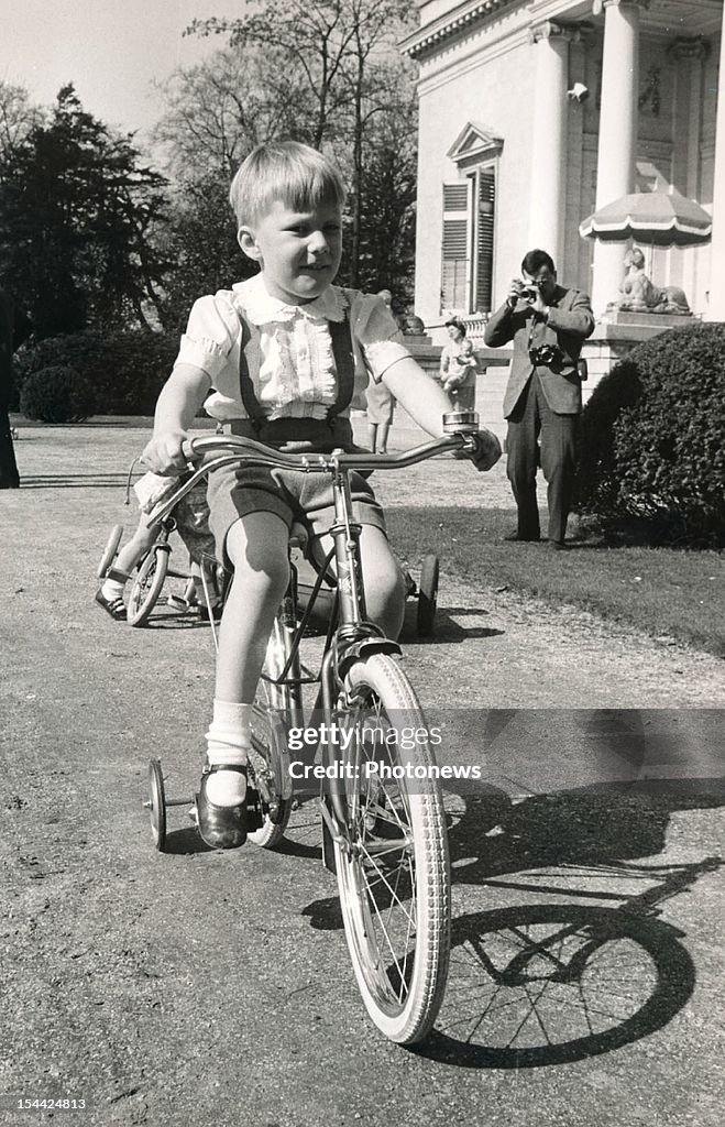 Prince Philippe of Belgium on a Bicycle