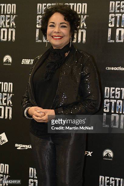 Arlene Martel attends a photocall at Destination Star Trek London at ExCel on October 19, 2012 in London, England.