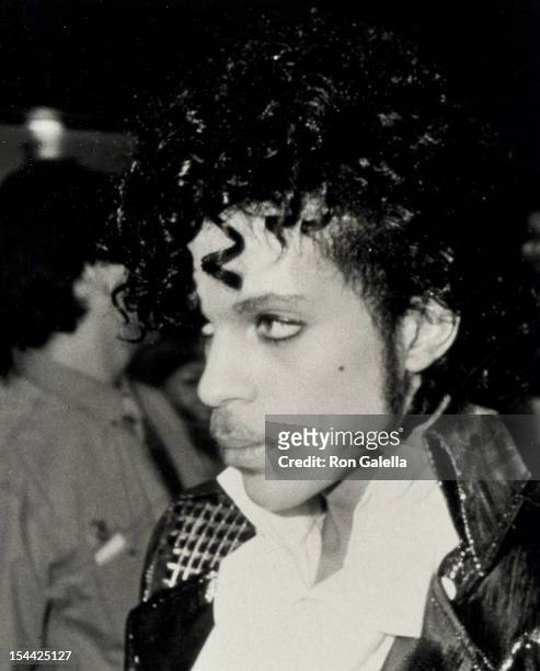 Musician Prince attending the premiere party for "Purple Rain" on July 26, 1984 at the Palace Theater in Hollywood, California.