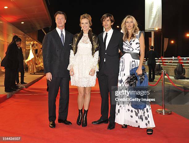 Gregorio Marsiaj, supermodel Eva Herzigova, Founder and Chief Executive Officer of Capital Partners Burak Oymen and model Teresa Maxova dazzle at a...