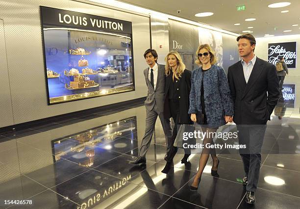 Founder and Chief Executive Officer of Capital Partners Burak Oymen, model Teresa Maxova, supermodel Eva Herzigova and Gregorio Marsiaj dazzle at a...