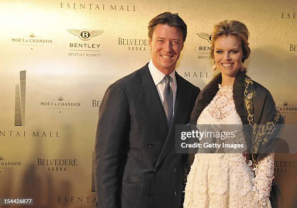 Gregorio Marsiaj and supermodel Eva Herzigova dazzle at a VIP party to open Capital Partners' luxury Esentai Mall, as global fashion brands look to...