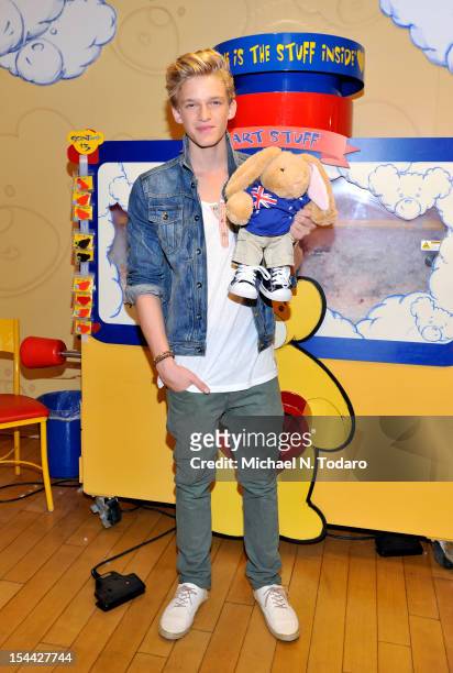 Cody Simpson attends 2012 Marine Toys For Tots Foundation Toy Drive Kick Off With Cody Simpson at Build-A-Bear Workshop on October 19, 2012 in New...